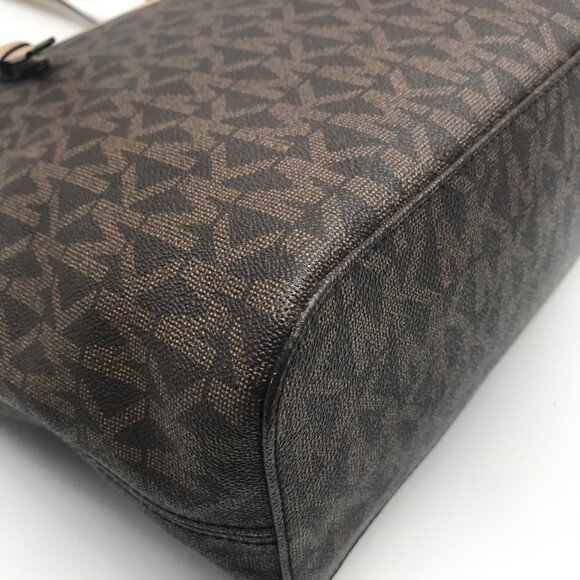 Michael Kors Jet Set Signature Coated Canvas Tote - Picture 7 of 11